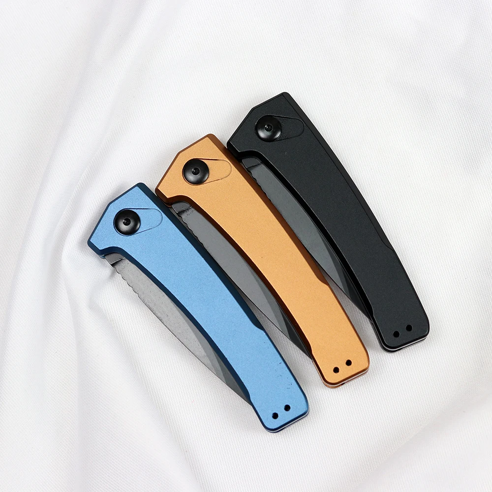 

New 7300 Folding Knife CPM154 Blade Aluminum Alloy Handle Outdoor Camping Hunting Survival Kitchen Knife EDC Set Utility Tool