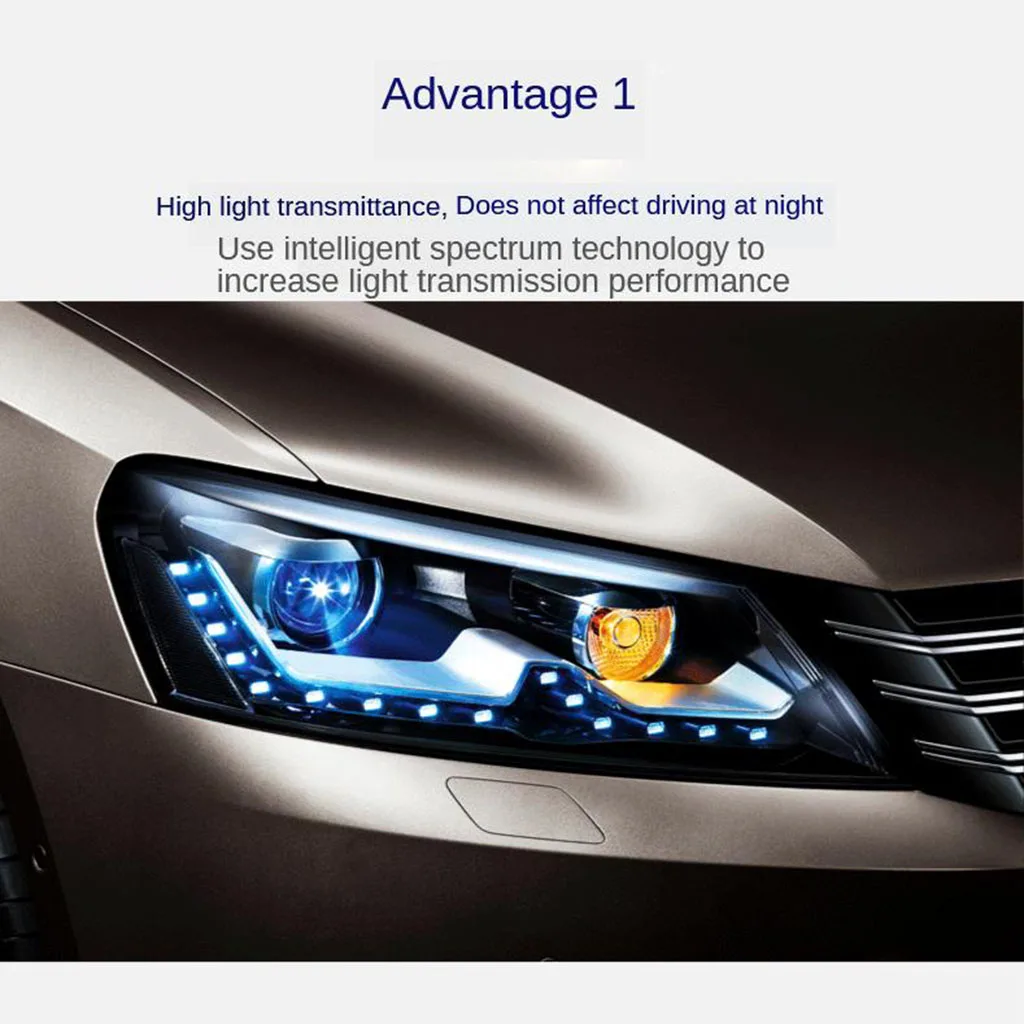 

Car Headlight Tinting Film Taillight Fog Light Lamp Wrap Protect 30 x 100cm