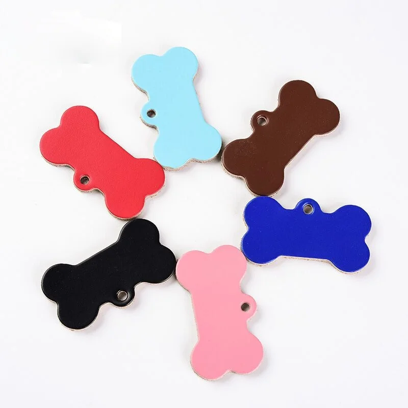 

Pure Cowhide Pet Tag Dog Listing Pet Business Card Cat Card Identity Dog Tag Dogs Cat Accessories Pet Supplies