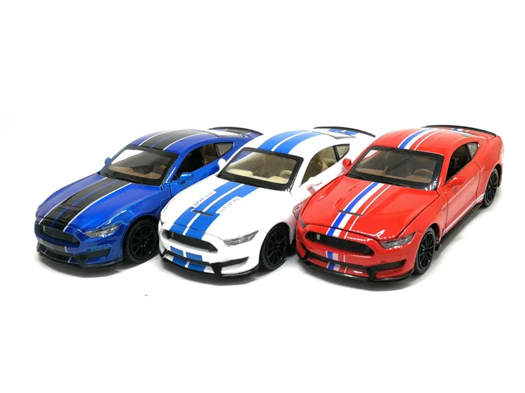1:32 Ford Cobra Mustang литье под давлением модель автомобиля открытая дверь из металла