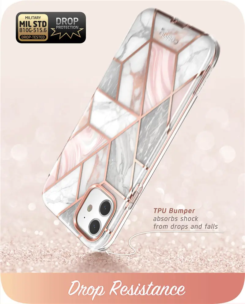 I-Blason для iPhone 11 чехол 6,1 дюйма( выпуск) Cosmo полный блеск для тела мраморный бампер крышка со встроенным протектором экрана