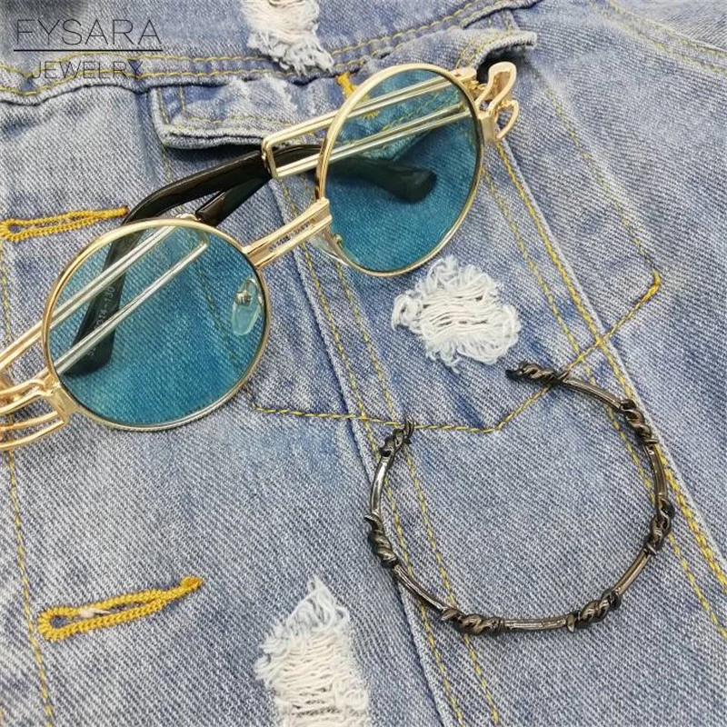 Браслет-манжета FYSARA в стиле панк с открытой спиральной проволокой Ювелирное