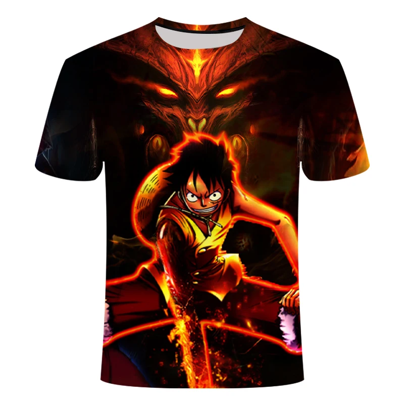 

2021 T-shirt New 3D Short-sleeved Anime T-shirt 3D Summer Fashion T-shirt Men's/Children
