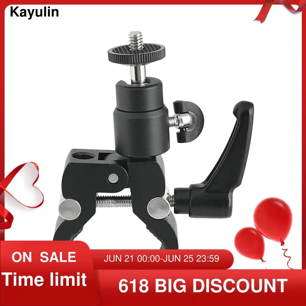 Kayulin маленький Супер Зажим краб с 1/4 &quot 20 Мини шаровая Головка для ЖК экрана