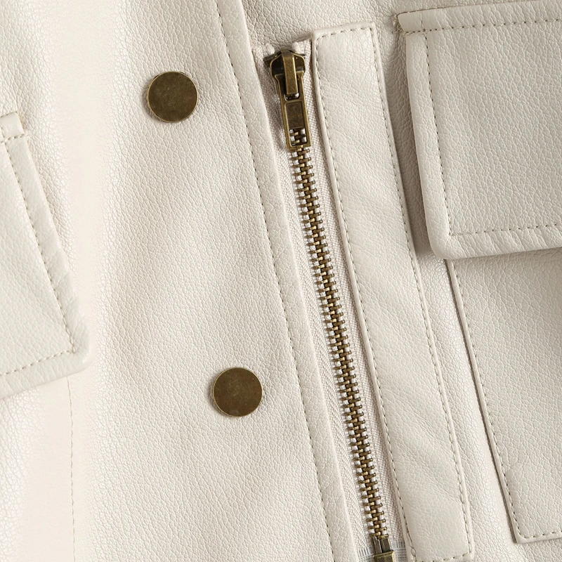 Fitaylor Осенняя винтажная куртка из искусственной кожи бейсбольная форма в стиле