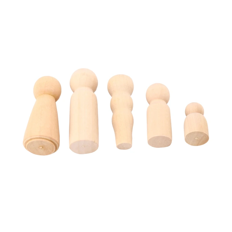 5 шт. Семья Изделия из дерева незаконченные деревянные двери Diy Искусство ремесло