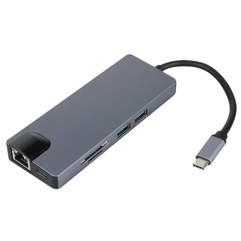 

USB-C 3,0 Тип C PD Зарядное устройство концентратор USB Type C Тип C концентратор Тип с разъемами типа C и HDMI VGA адаптер RJ45 Lan Ethernet SD TF Card Reader для Pro с подде...