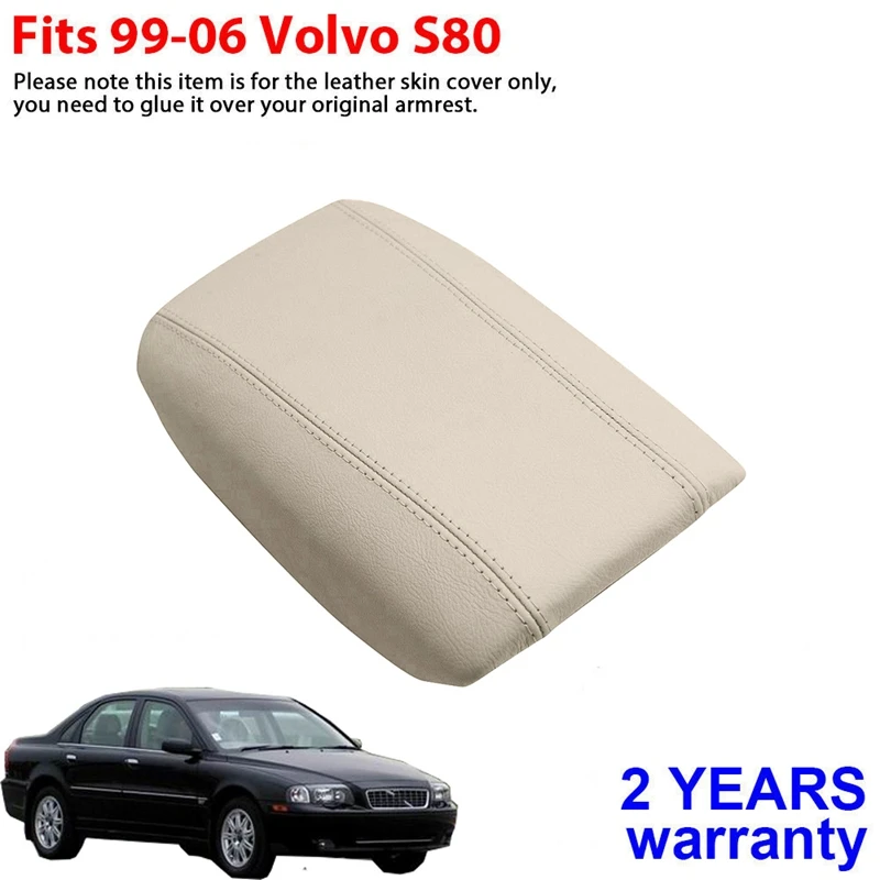 Кожаный подлокотник для автомобиля центральной консоли крышка Накладка Volvo S80 1999