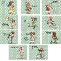 boys girls characters love story happiness sentiments stamps and dies set for diy scrapbooking paper cards craft making 2022 new