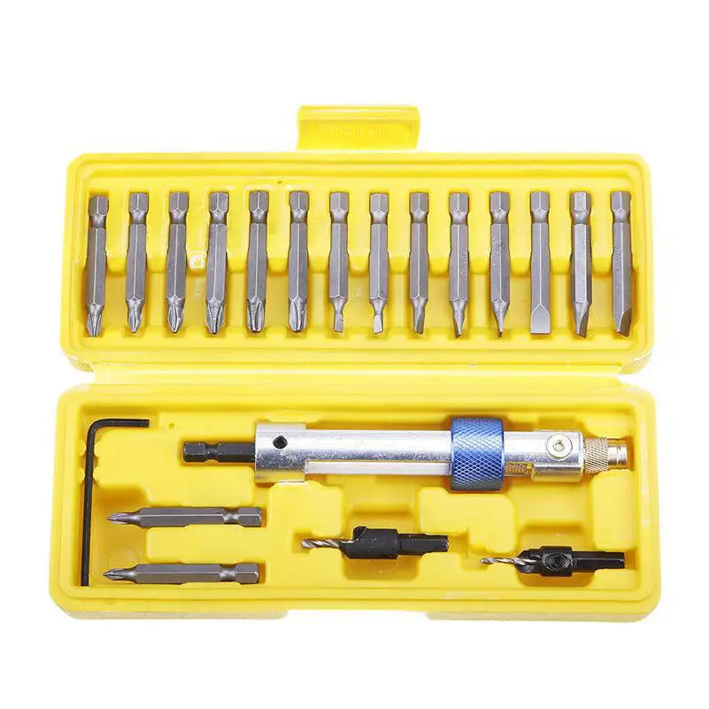 

20 Pieces Drill Bit Set High Speed Steel Screwdriver Bits Flip Drive Quality