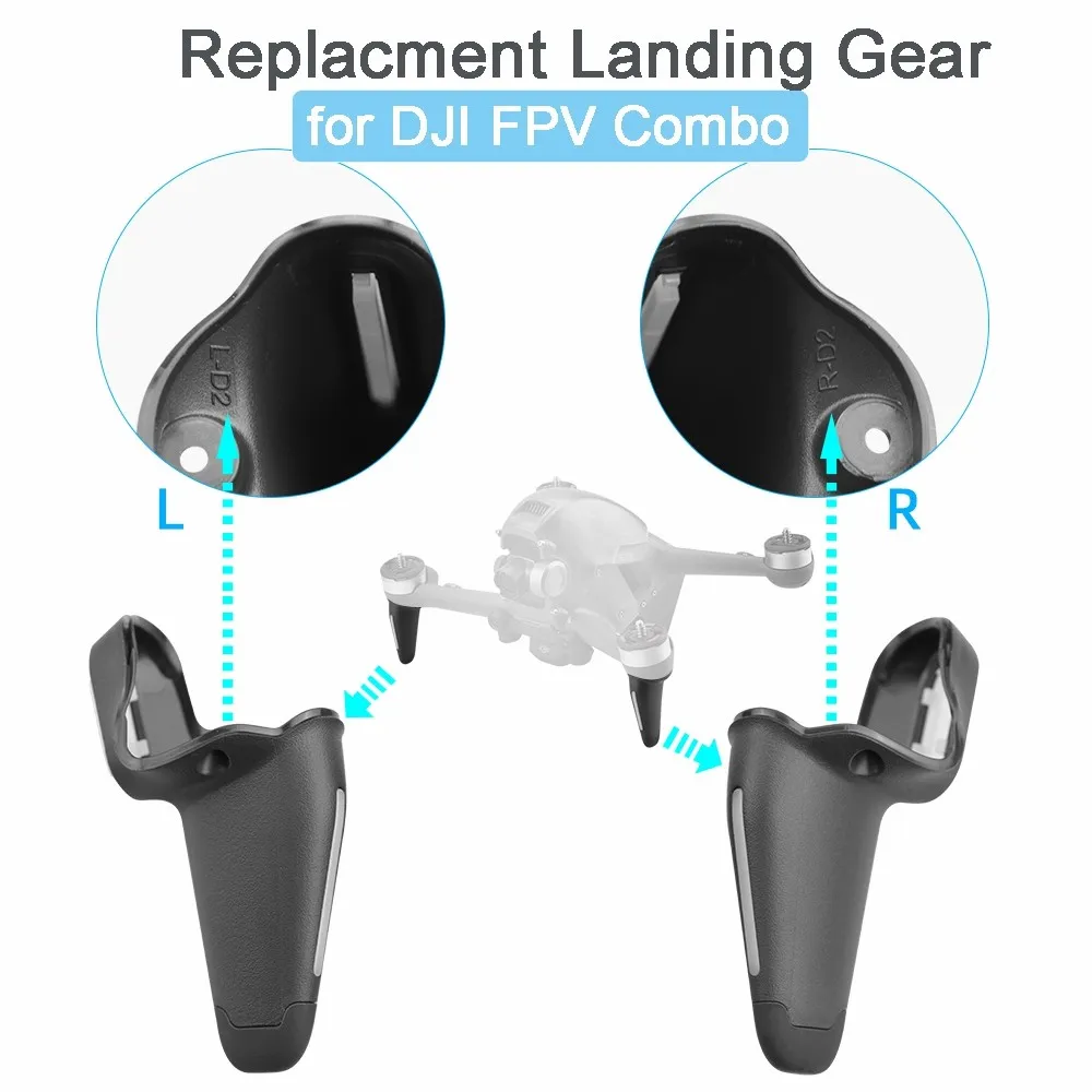 

Replacment Landing Gear for DJI FPV Combo Drone Left/Right Front Arm Maintenance Tripod Stand Leg for DJI FPV Repair Accessories
