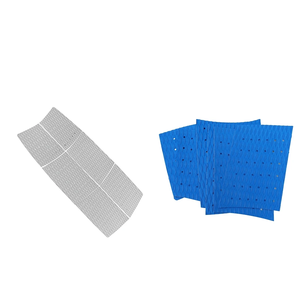 

6pcs Surfboard Traction Pad with Strong Adhesive Deck Grip Accessory Decoration Gray