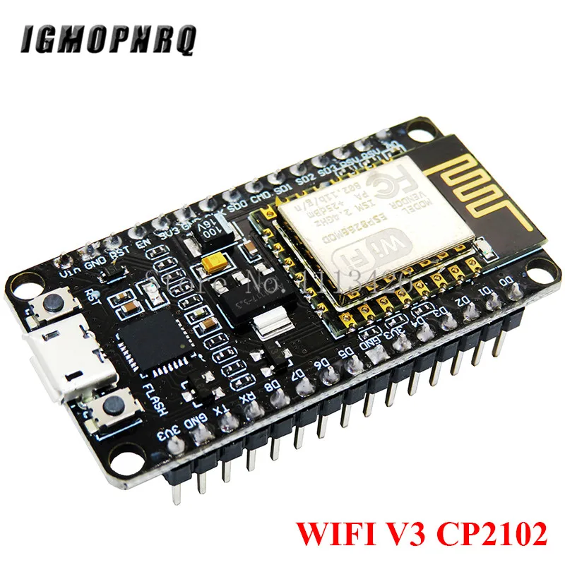 V3 CP2102 Узел разработка микроконтроллеров комплект V3 CP2102 NodeMCU+ защита двигателя Wifi Esp8266 Esp-12e diy rc игрушка дистанционное управление Lua IoT умный автомобиль L293D - Цвет: V3 CP2102