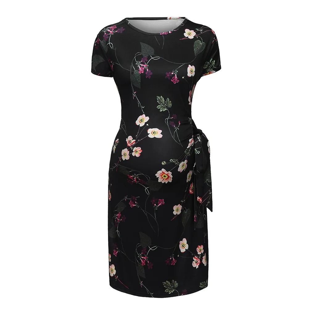 Платье для беременных Материнство Одежда женщин элегантное платье с оборками и