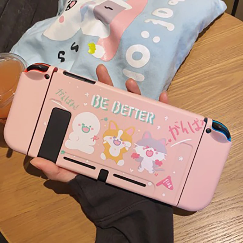 STARRY FOREST Мягкий розовый защитный чехол с милыми животными для nintendo switch