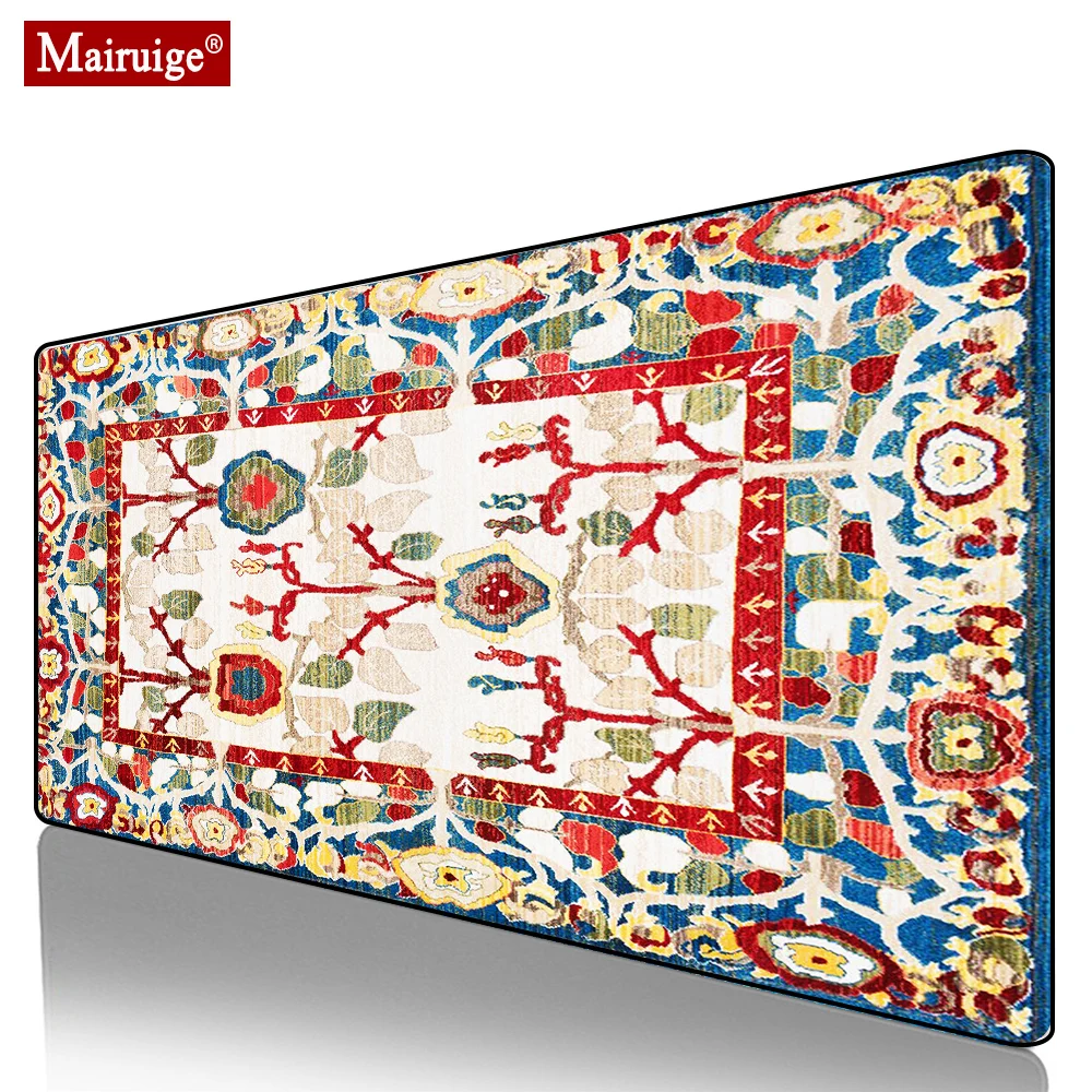 

Bohemian Persian Rug Moroccan Carpet Mouse Pad XXL Gamer Desk Mat Large Keyboard Pad Gaming MousePad for Laptop Table Pads