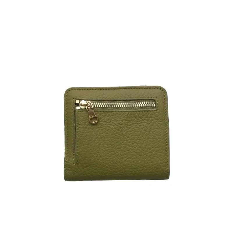 

2020 new Ultra-thin short wallet 2020 summer new small multi-card slot card holder ladies first layer leather coin purse