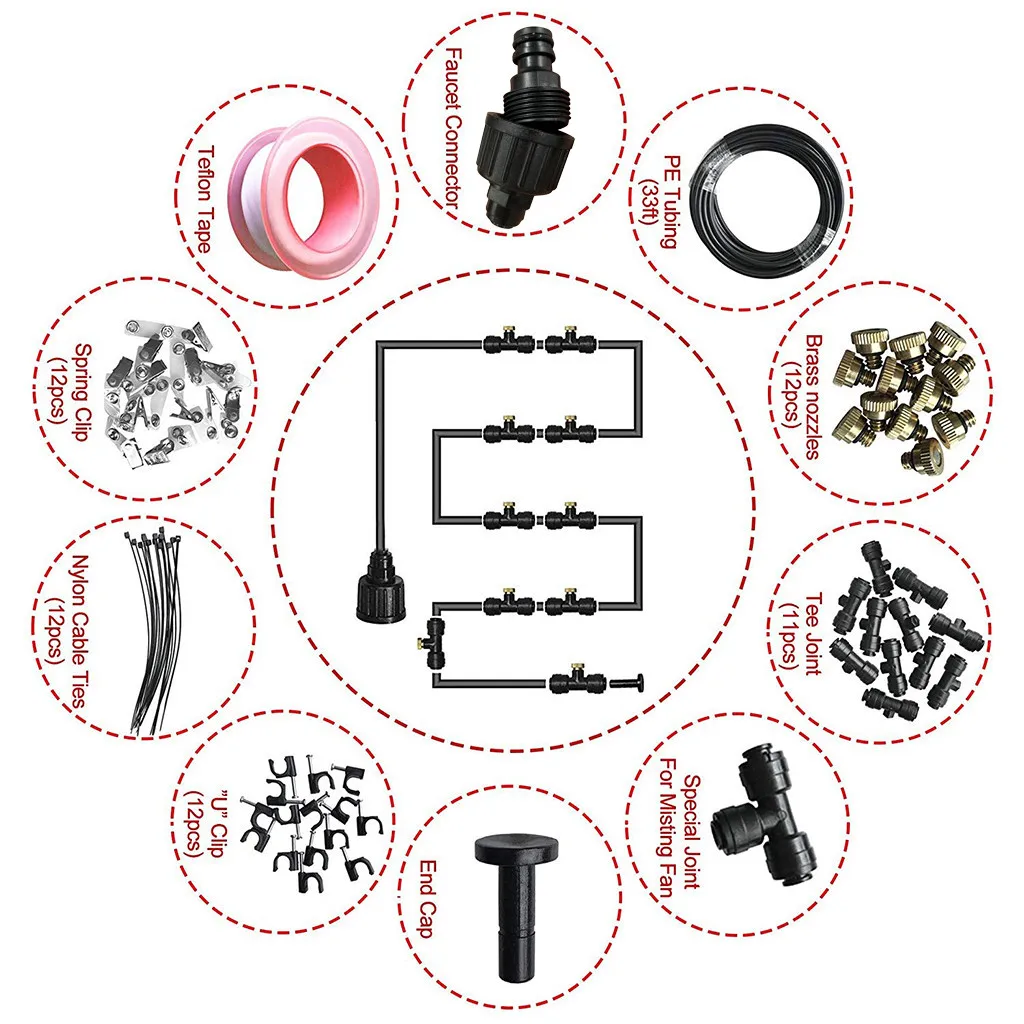 Наружная система для полива сада орошения внутреннего дворика с системой Мистер