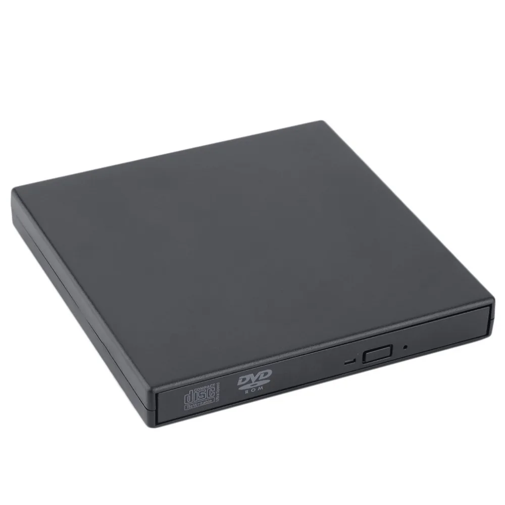 Новейший USB 2,0 Внешний DVD комбо CD-RW привод горелки CD+-RW DVD rom черный