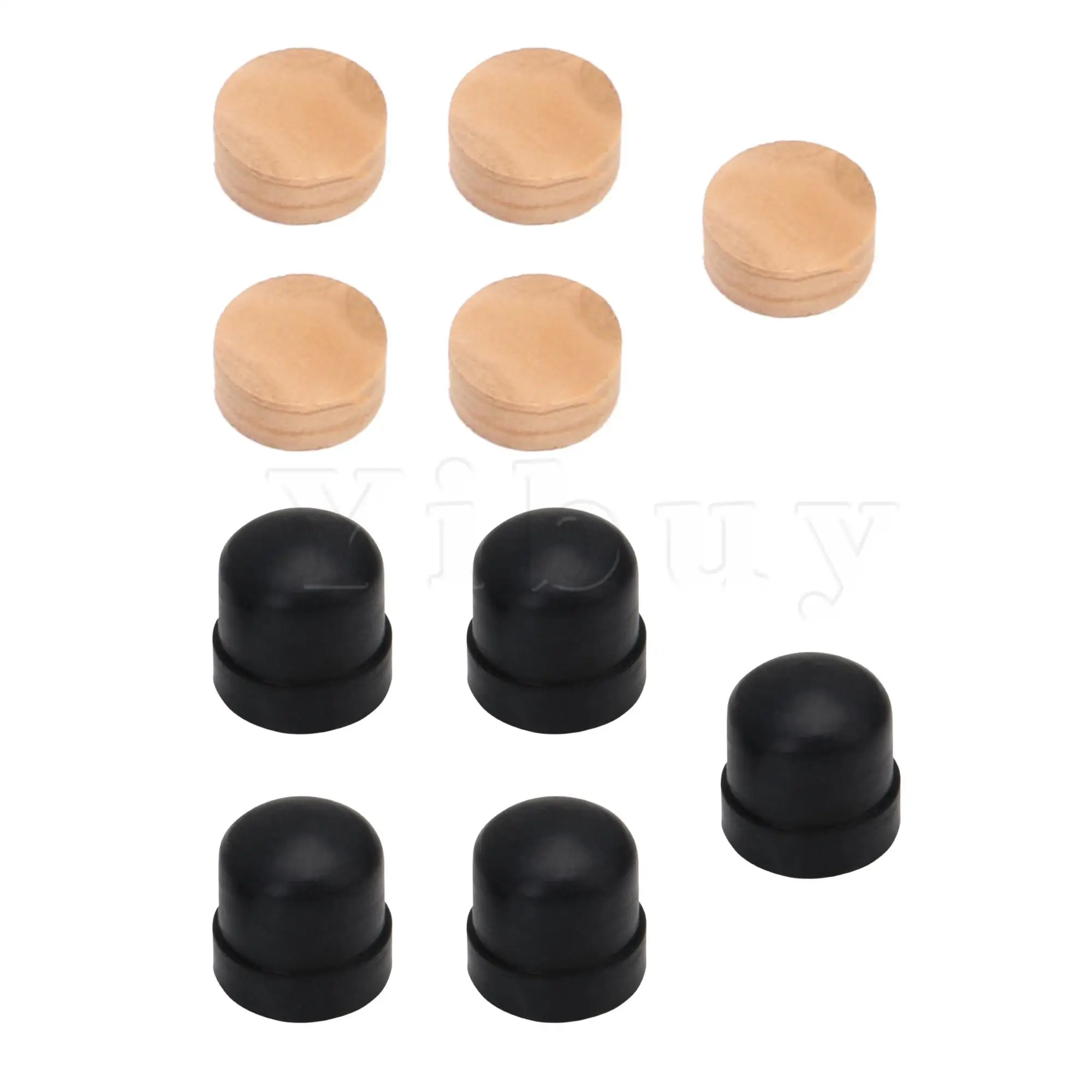 

5Pcs Trombone Slide Rubber End Cap Bumper and Trombone Cork Pads 9.5mm