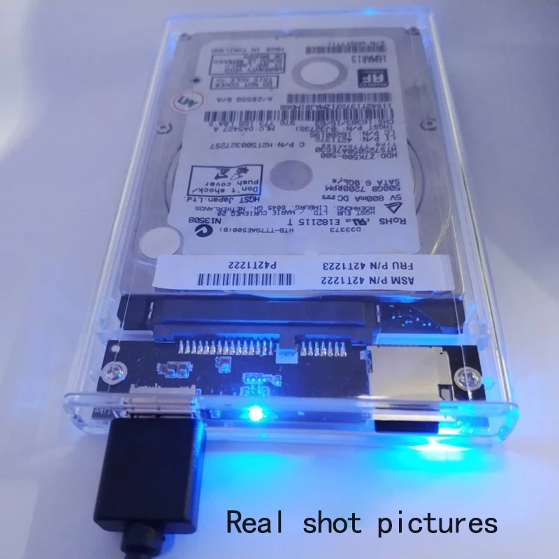 

2.5-Inch Mobile Hard Disk Box Transparent External USB 3.0 Hard Disk Box 2.5-Inch Hard Disk Box