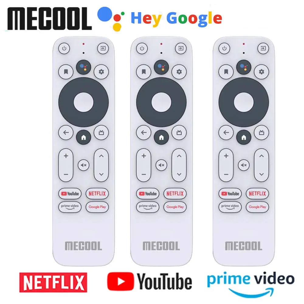 Remoto por Voz Mouse sem Fio sem Giroscópio com Certificado Google para Substituição em Mecool Controle Bluetooth Netflixs Android tv Box Km2