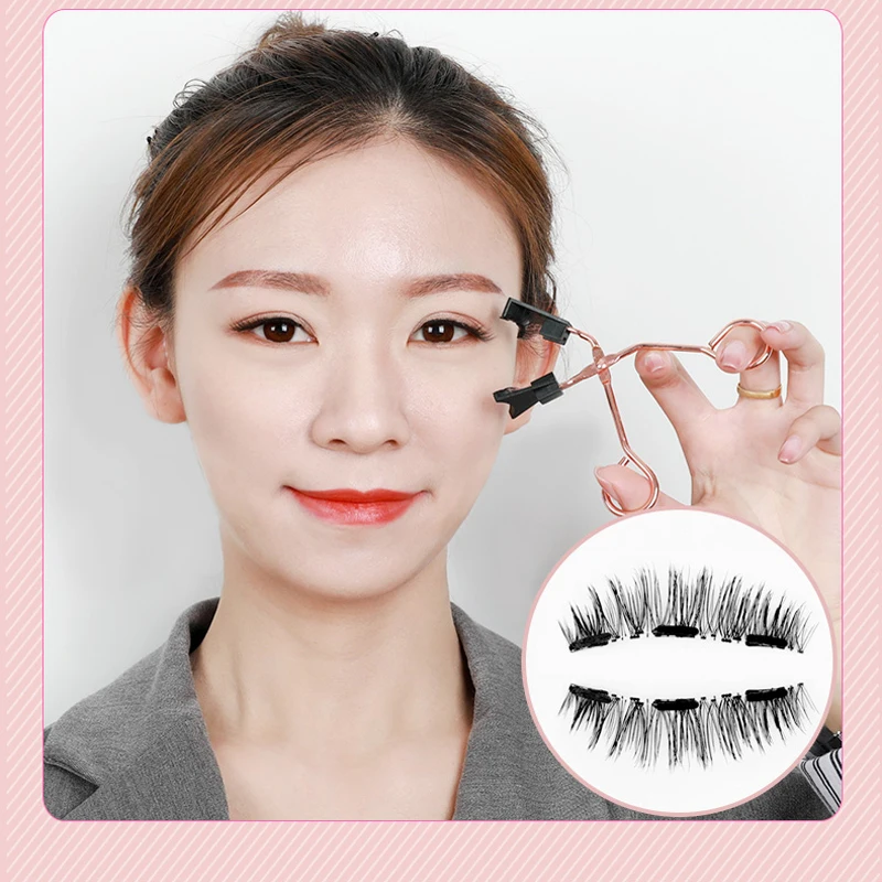 Многоразовые 8d резонансный Квантово магнитный ресниц ресницы щипцы для завивки