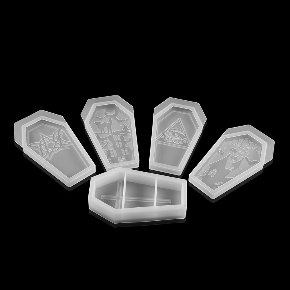 Гроб безделушка коробка силиконовая форма Хэллоуин готический контейнер Kawaii Goth