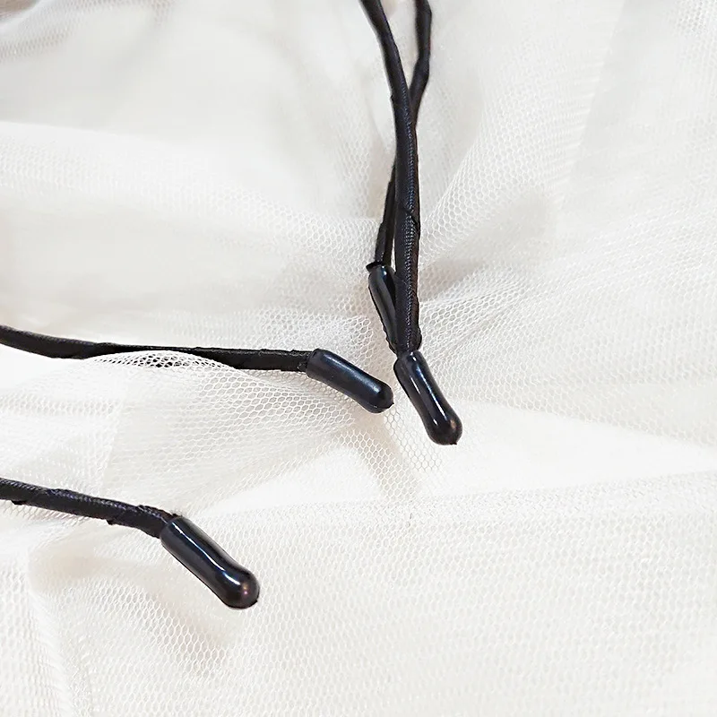 Женские кружевные ободки для волос Kawaii однотонные с кошачьими ушками и бантом из