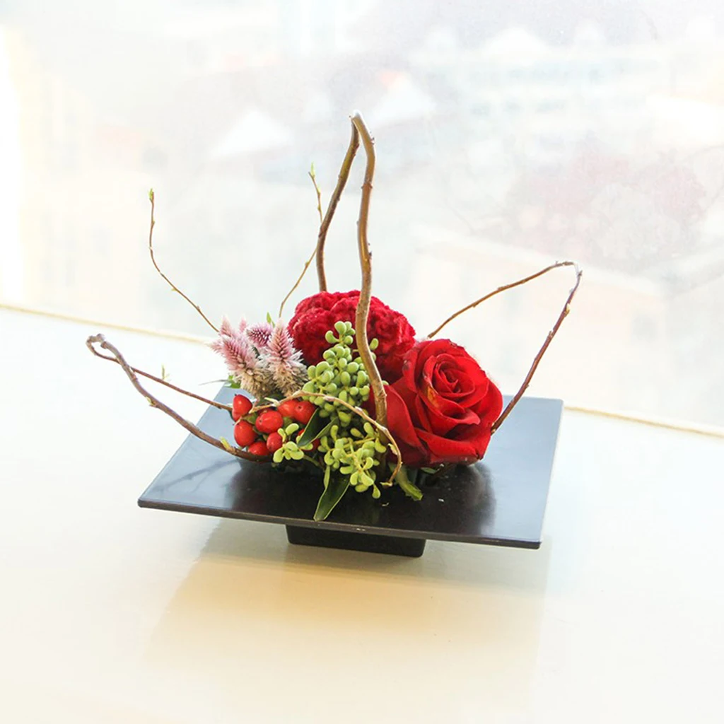 Ikebana лоток ваза Контейнер Организация цветов База держатель~ разных форм бонсай цветочный контейнер Ikebana лоток для горшков ваза