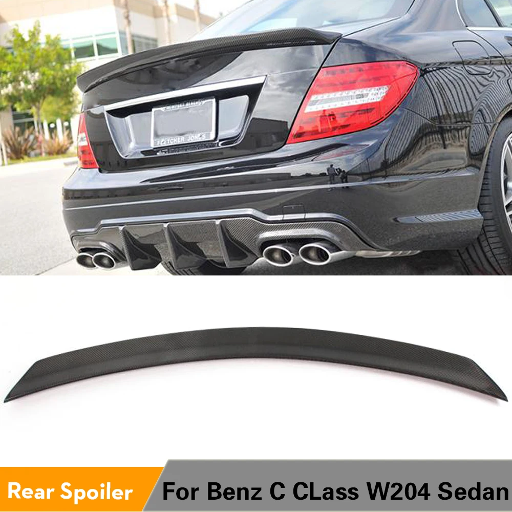Для Mercedes Benz W204 C180 C200 C250 C300 C63 AMG седан 4 двери 2008 2014 задний багажник спойлер крыло