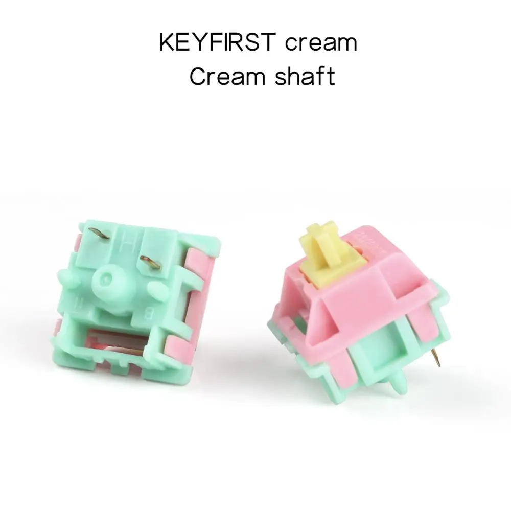 Keyfirst Gateron кремовая фотовспышка 4 контакта 5 контактов RGB линейный 62g переключатель