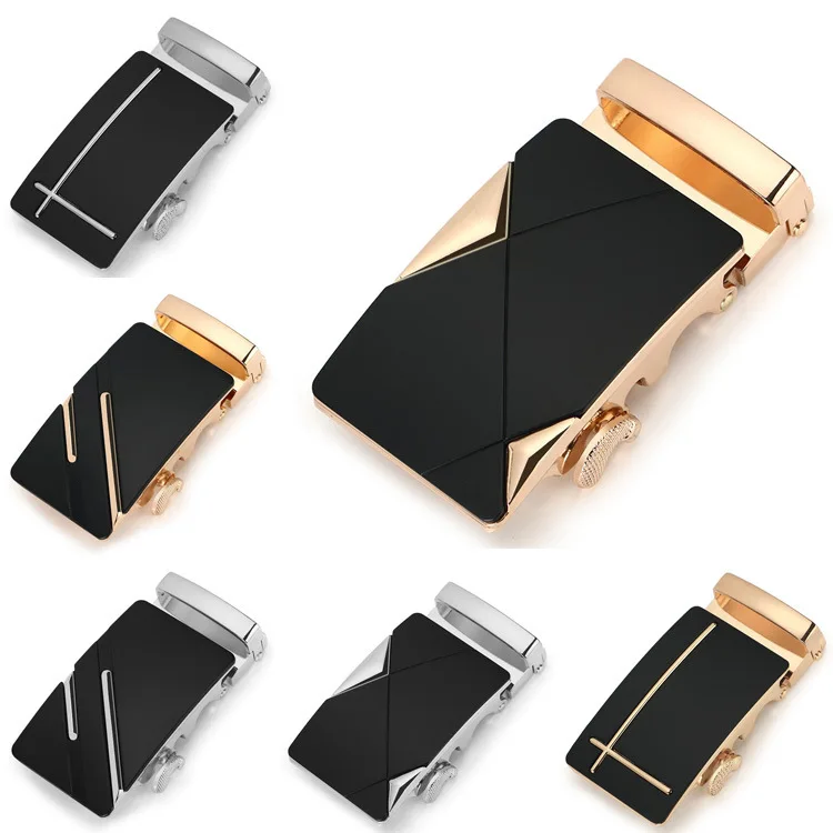

Fashion Men's Business Alloy Automatic Buckle Unique Men Plaque Belt Buckles for Ratchet Men 3.5cm Apparel Accessories GH
