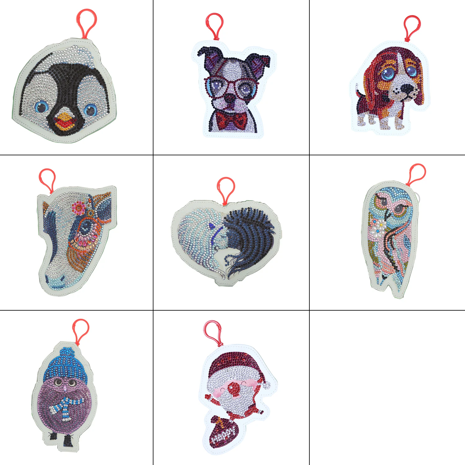 Милый кошелек с собакой для рукоделия полной алмазной картиной сумка ключей