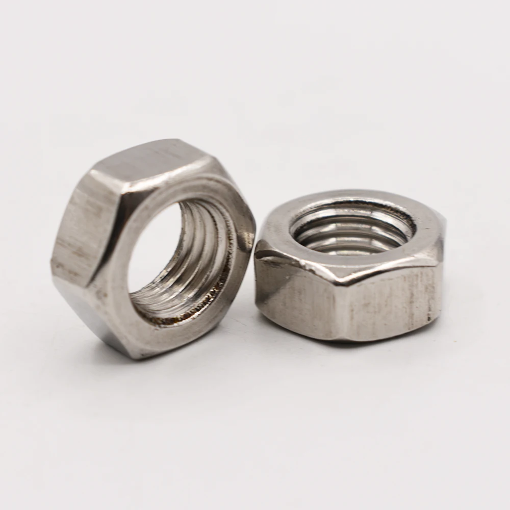Гайка из нержавеющей стали 304 наружная Шестигранная гайка DIN934 винтовая крышка M2 M3