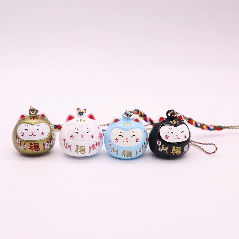 Милый мультяшный японский брелок счастливая кошка Манеки Неко подвески для