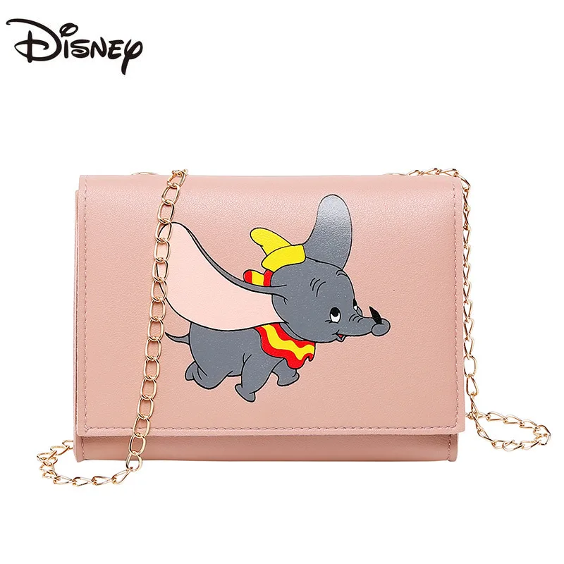 

2021 Disney Fashion Dumbo Shoulder Bag Cartoon Children Messenger Bag Ladies Cosmetic Bag Casual Mini Wallet New Coin Purse