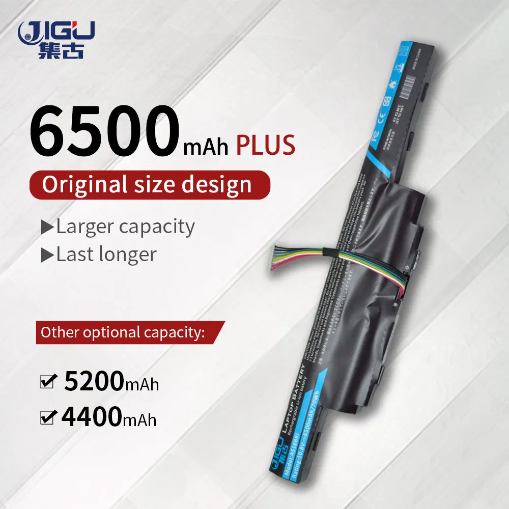 JIGU 6 ячеек ноутбук Батарея AS16B8J AS16B5J 3ICR19/66 2 для Acer Aspire E5 575G 75MD серии F5 573G 7093