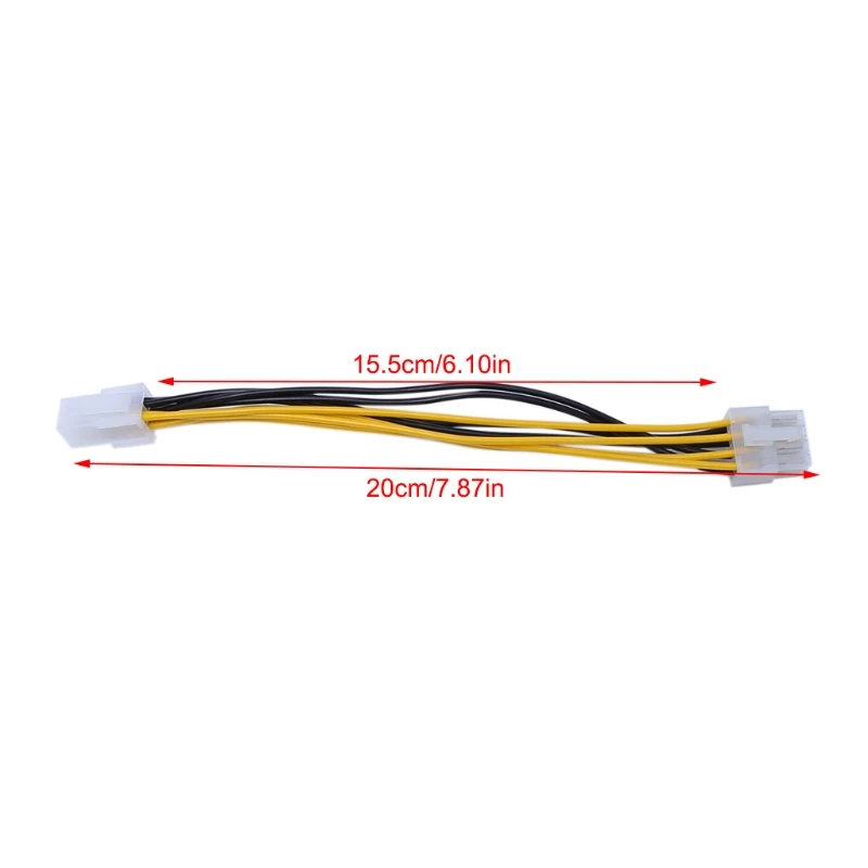 

2021 New 4-Pin Male To 8-Pin Female CPU Board Power Supply Converter Adapter Cable