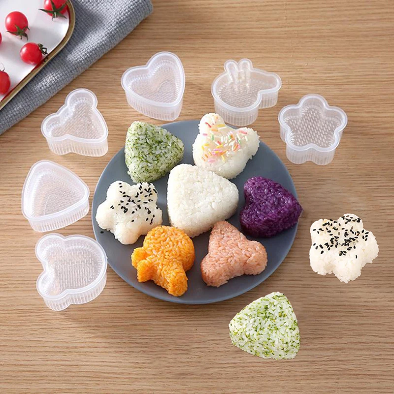 

1Set Cute Cartoon Sushi Nori Rice Mold Decor Cutter Bento Maker Sandwich DIY Tool Kitchen Accessory Home Baking Nori Sushi Tools