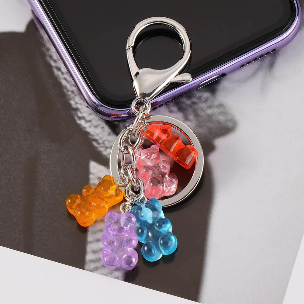 1 шт. брелок для ключей с медведем из резины | Украшения и аксессуары