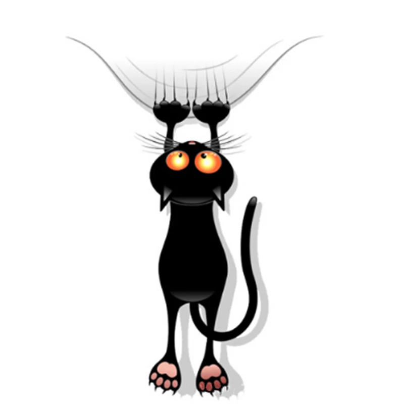 Waterproof Cat Pattern Car Sticker Funny Animal Vinyl Decal Roof Wall Window | Автомобили и мотоциклы