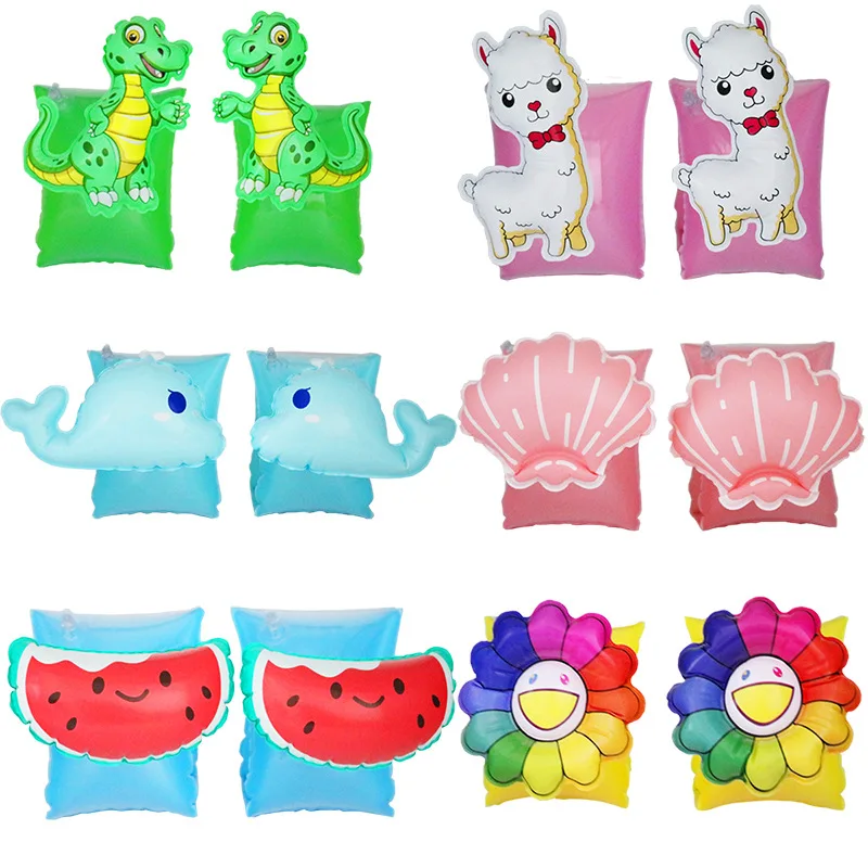 Baby Cute Swimming Ring Arm Circle Pool Float Inflatable Safety Training Watermelon Whale Dinosaur Party Toys | Спорт и развлечения
