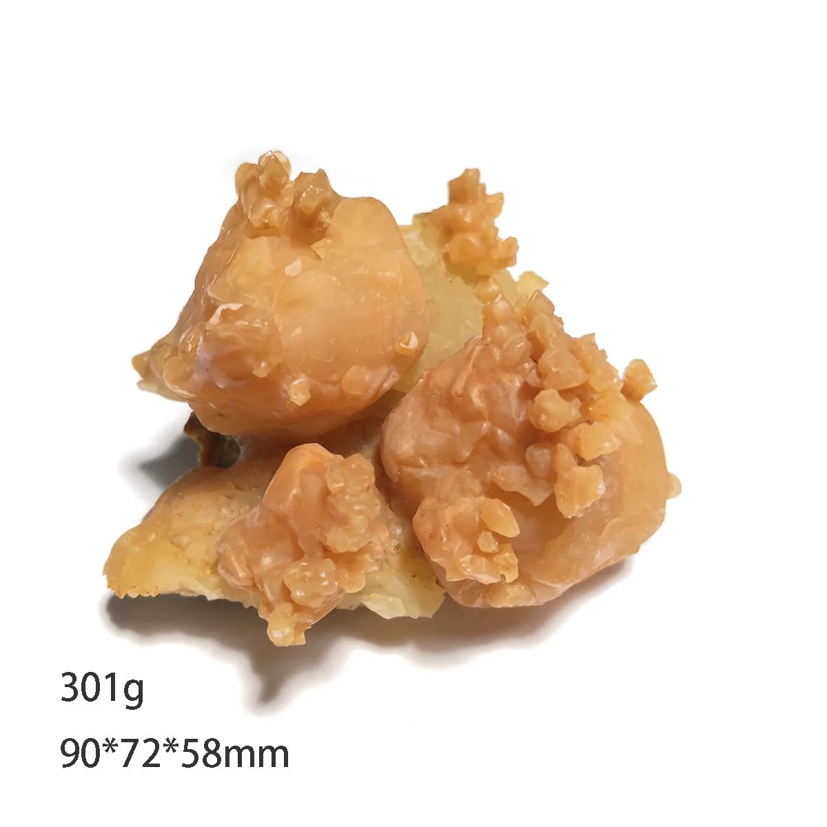 301 г A6-3 Редкий Натуральный оранжевый кальцит минеральные фотоорнаменты