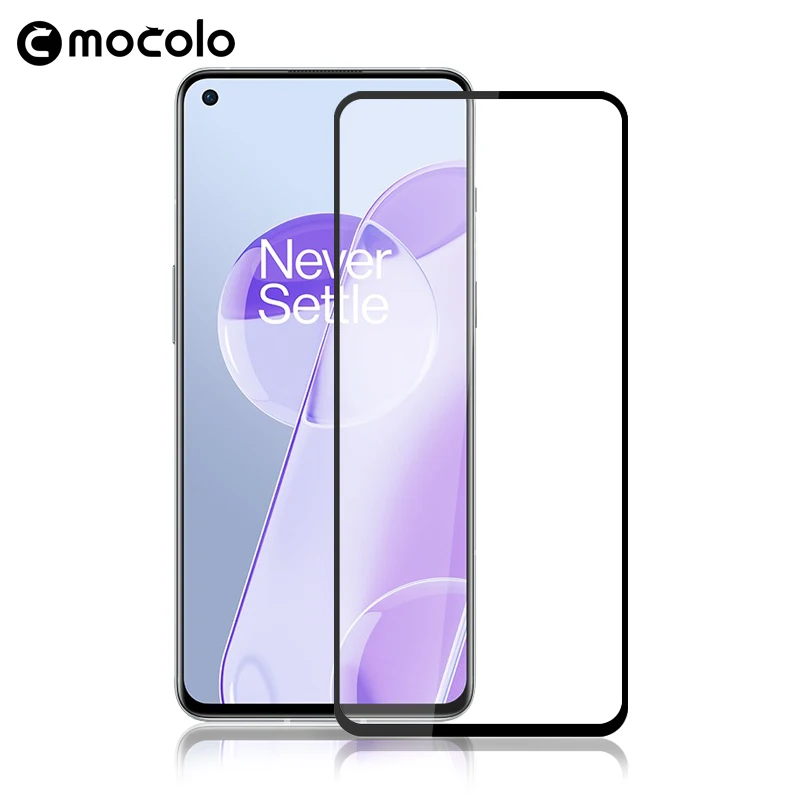 

Mocolo for OnePlus 9RT Screen Protector Full Glued Adhesive 9H Tempered Glass Film for OnePlus 9RT Screen Protector