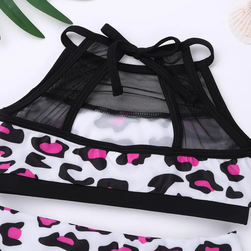 Детский купальник для девочек гимнастический на бретельках одежда балета костюм