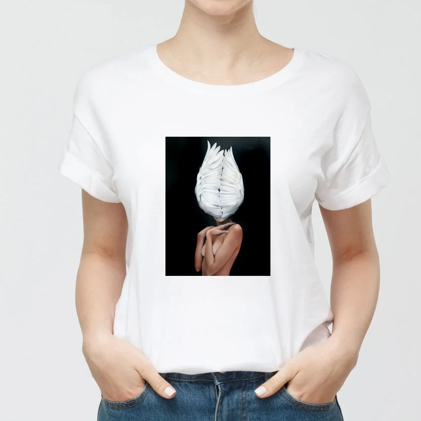 ERNESTNM Новое поступление Харадзюку эстетика женская футболка сексуальные цветы