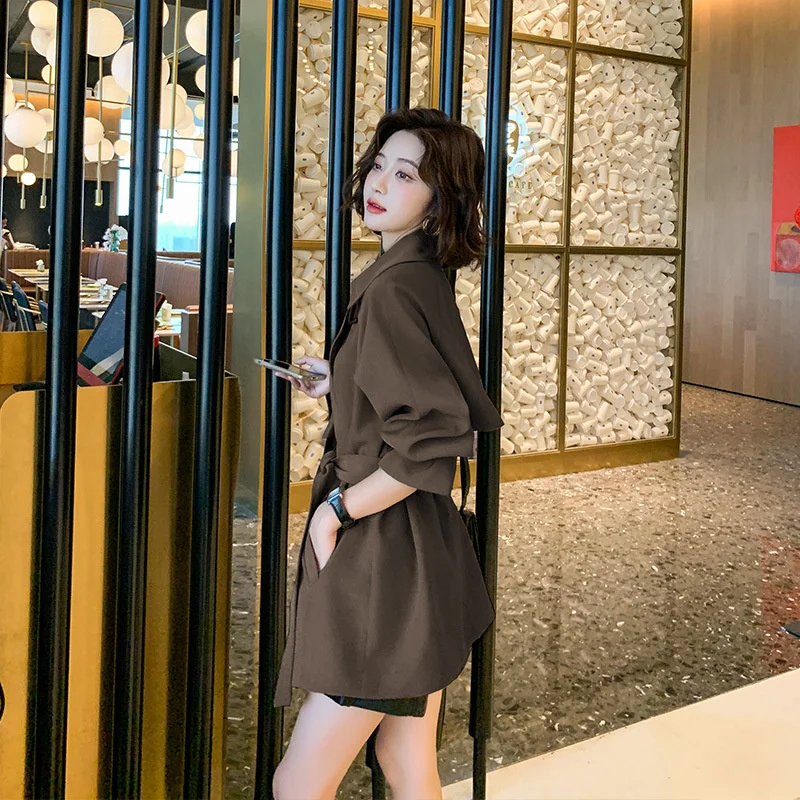 

Woolen coat women's middle and long style 2020 winter new women's dress autumn and winter Korean version loose temperament small