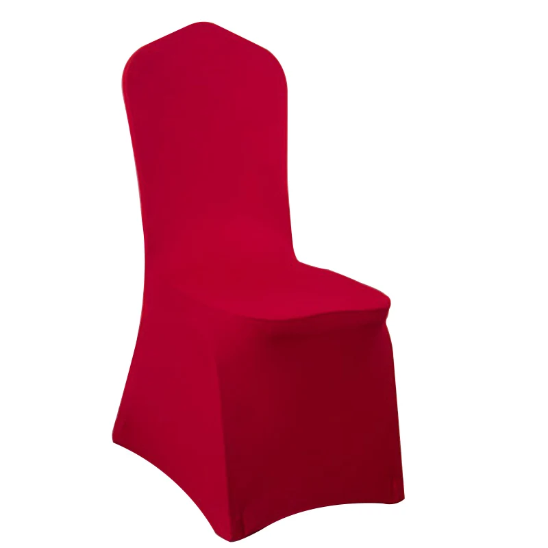 

Fast Shipping 100PC Machine Washable Universal Multi colors White Elastic Chair Cover for Wedding Home Party Banquet Decoration