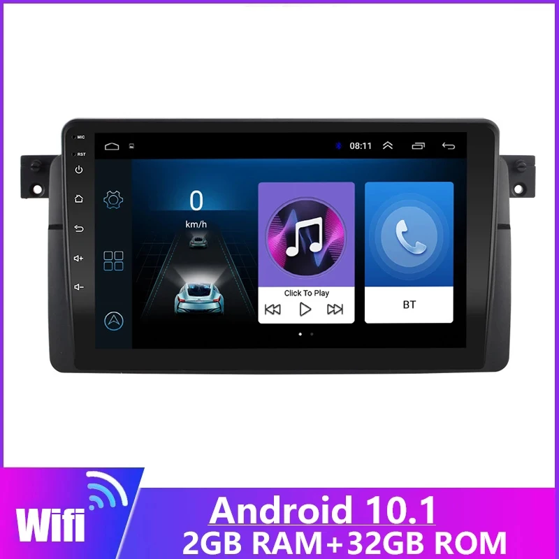 

Android 11 car radio multimedia MP5 player for BMW E46 / M3 / 318i / 320i / 325i / 330/335 1998-2006 Double DIN Navigation GPS